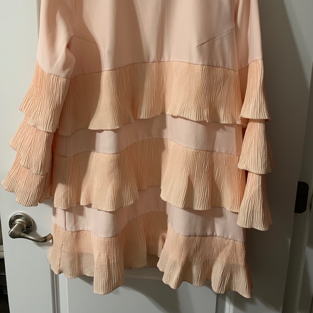 Peach Handmade Ruffle Dress